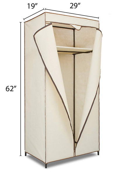 Freestanding Wardrobe Organizer with Top Shelf