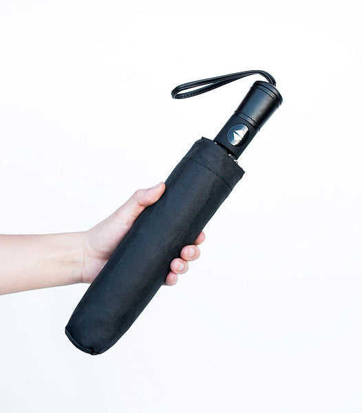 Compact Portable Black Travel Umbrella