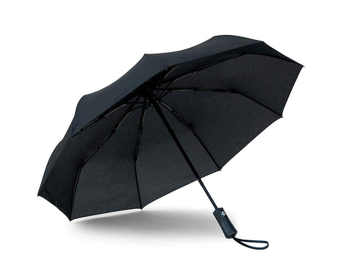 Compact Portable Black Travel Umbrella