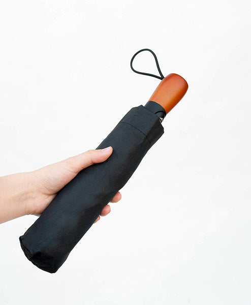 Compact Portable Black Travel Umbrella