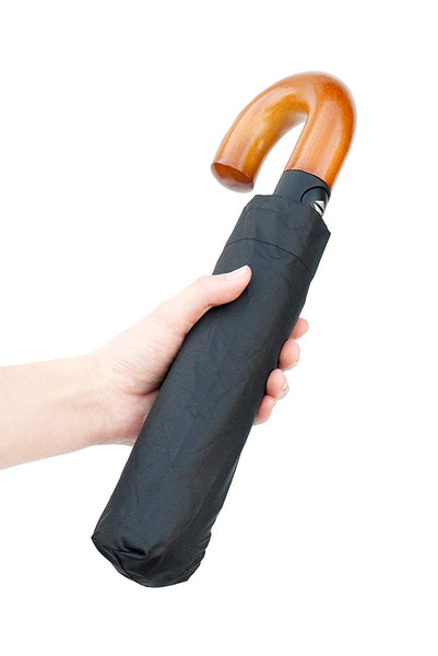 Compact Portable Black Travel Umbrella