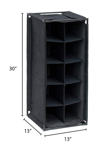 5-Tier Portable Shoe Tower Closet Rack Organizer