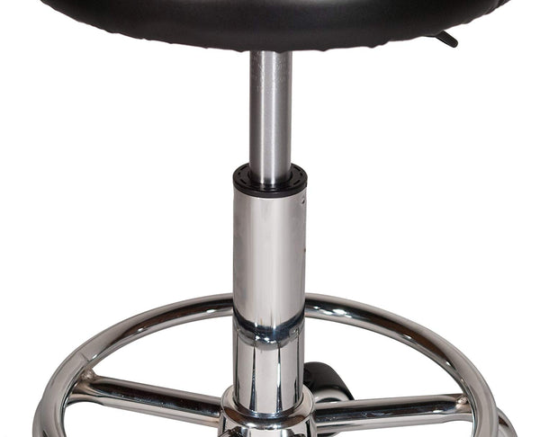 360-Degree Rolling Swivel Adjustable Stool Chair with Foot Rest