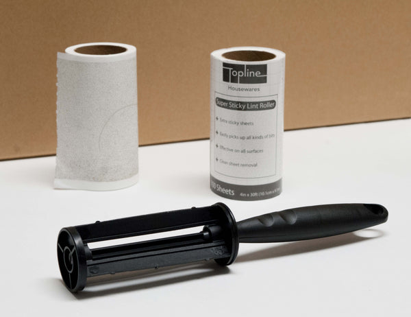 Lint Roller Set - Black, 600 Sheets